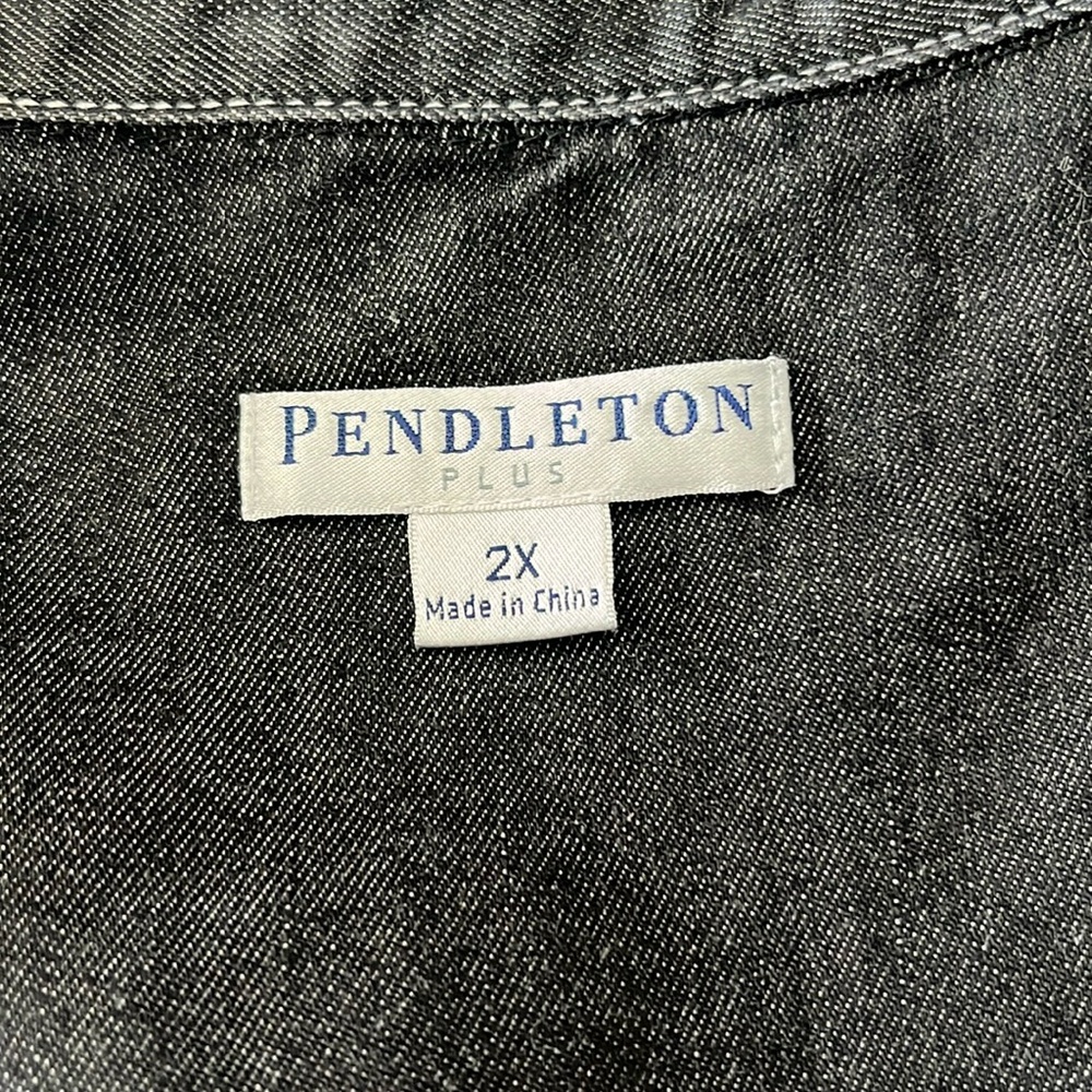 Pendleton Plus Black Denim Jacket - image 2